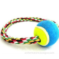 Cotton Rope Ring and Tennis Ball, Cotton Rope Dog Toy